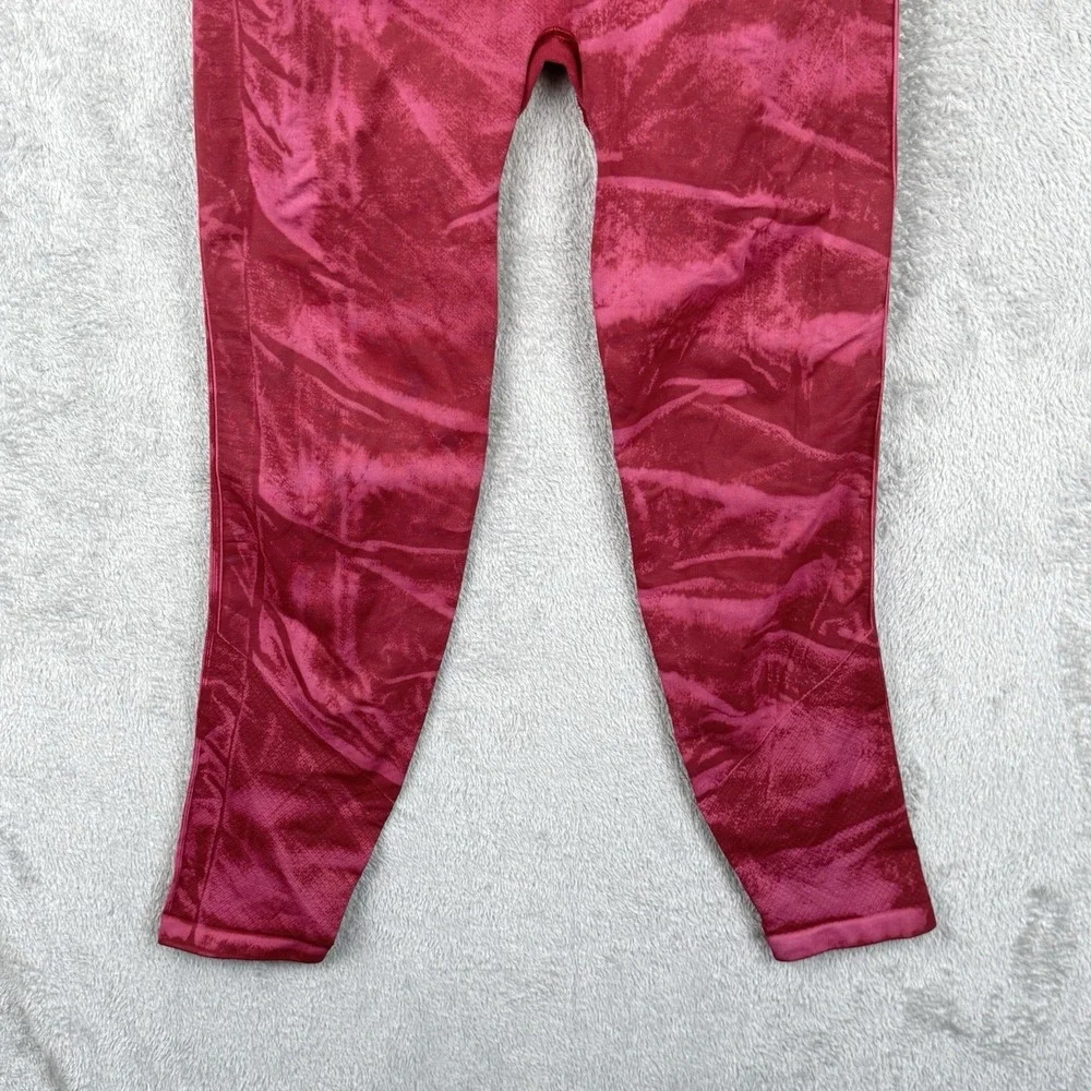 Lululemon Ebb‎ to Street Leggings Womens 6 Pink Tie Dye Gym Compression Cropped